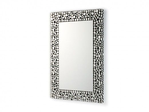 Espejo rectangular color plata  merkamueble