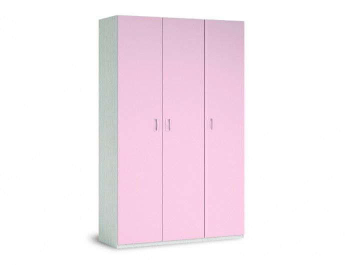 Armario 3 puertas color ártico-rosa  merkamueble