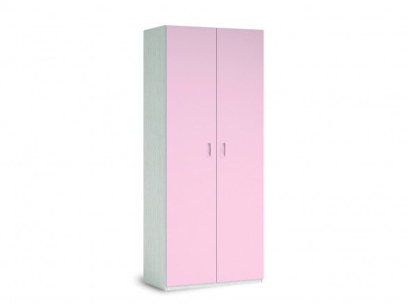 Armario 2 puertas color ártico-rosa  merkamueble