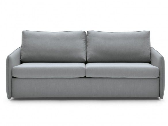 Sofá cama con sistema de apertura extensible tapizado plata  merkamueble