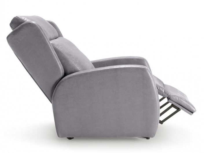 Sillón relax tapizado color gris Merkamueble