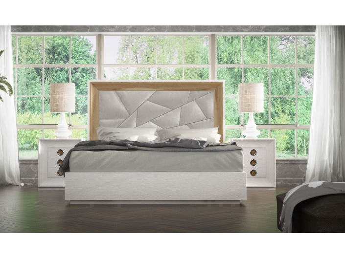 Composición dormitorio cama y 2 mesitas color 901-904  merkamueble