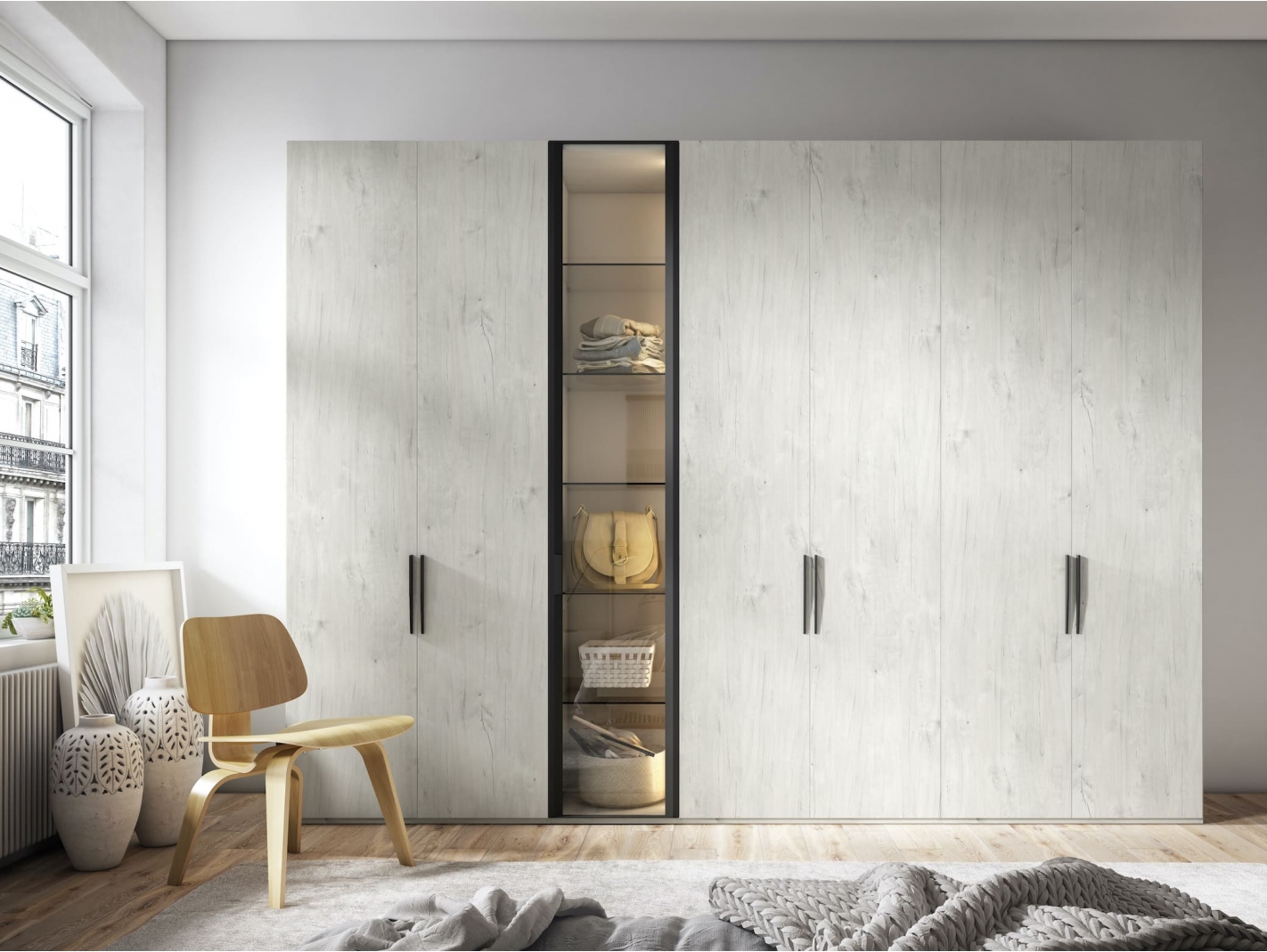 Composición dormitorio armario color norway-beige Merkamueble