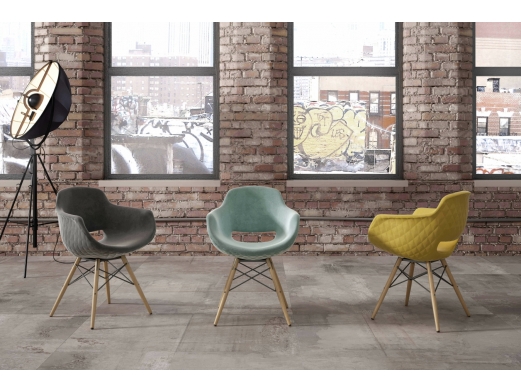 Sillón moderno tapizado con patas haya colores varios  merkamueble