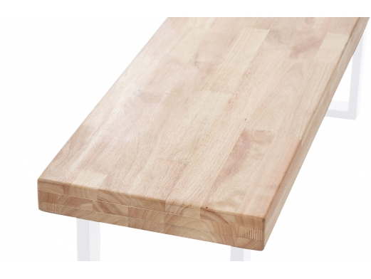 Banco asiento color roble nordish - blanco  merkamueble 2