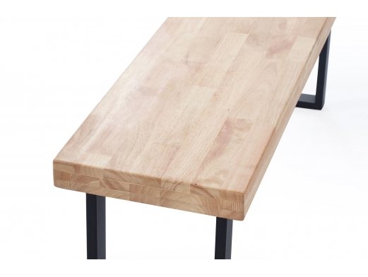 Banco asiento color roble nordish-negro  merkamueble 2