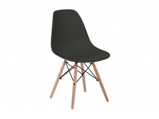Pack 4 sillas comedor pata nórdica color negro  merkamueble 2