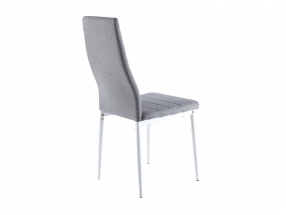 Pack 4 sillas de comedor color gris-blanca  merkamueble