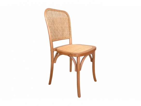 Pack 2 sillas comedor color madera natural claro-ratán  merkamueble