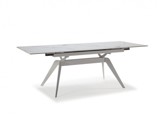 Mesa Rectangular Extensible Cerámica Blanca  merkamueble 2