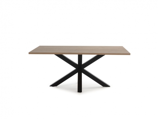 Mesa Rectangular Madera y patas Negras 180 X 100 cm  merkamueble 2
