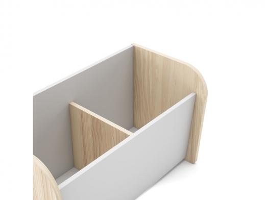 Baúl infantil color blanco-madera  merkamueble 2