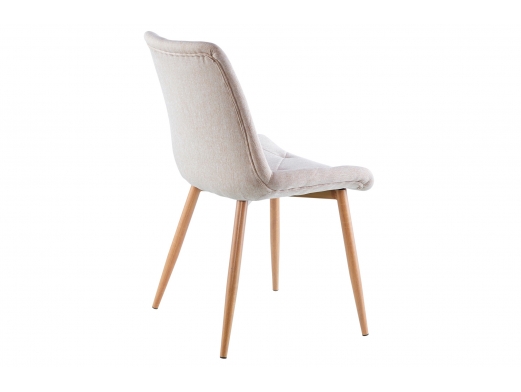 Pack 4 sillas comedor rombos tejido beige-oak  merkamueble 2