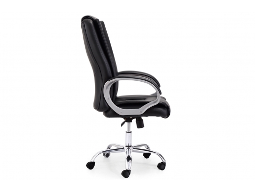 Sillón despacho símil piel color negro  merkamueble 2
