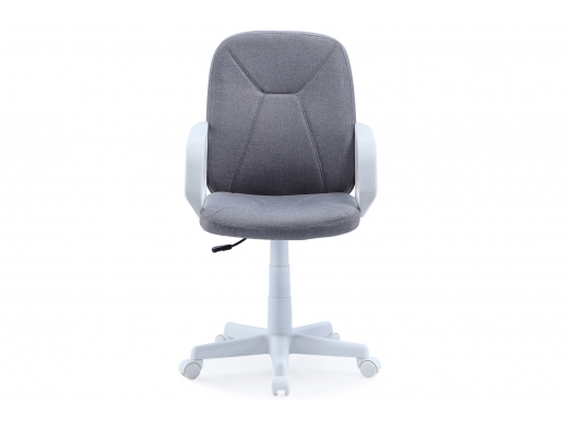 Sillón giratorio tejido gris perla-blanca  merkamueble 2