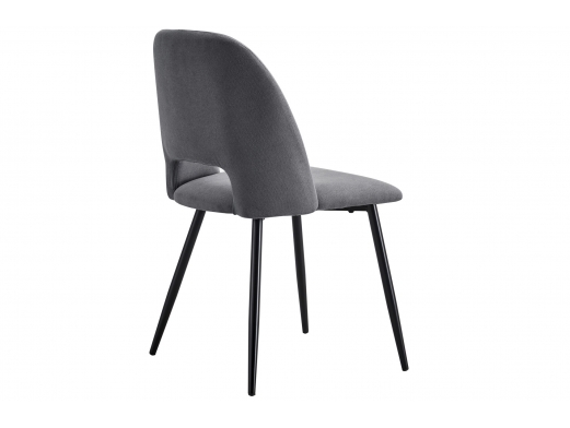 Pack 2 sillas comedor tejido color gris y negro  merkamueble 2