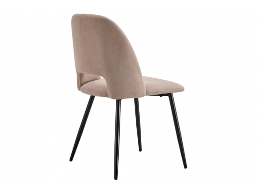 Pack 2 sillas comedor tejido color beige y negro  merkamueble 2