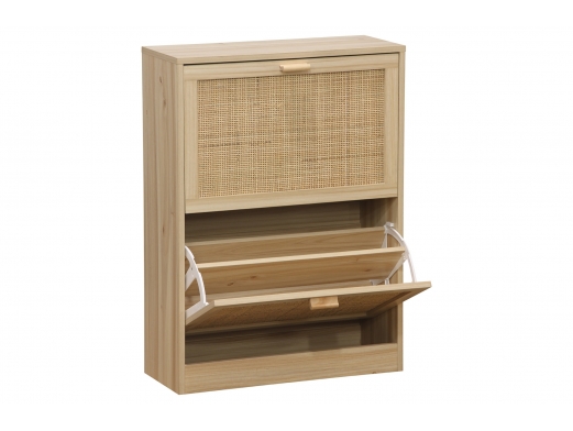 Zapatero color pino-rattan  merkamueble 2