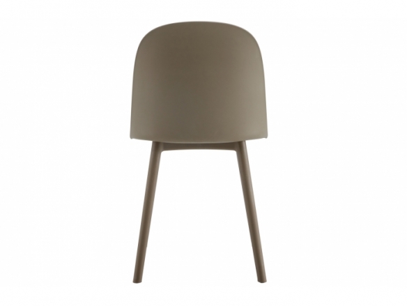 Pack 4 sillas polipropileno topo con tapizado tejido gris  merkamueble