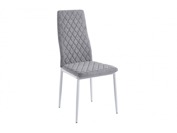 Pack 4 sillas comedor tejido color gris y patas roble