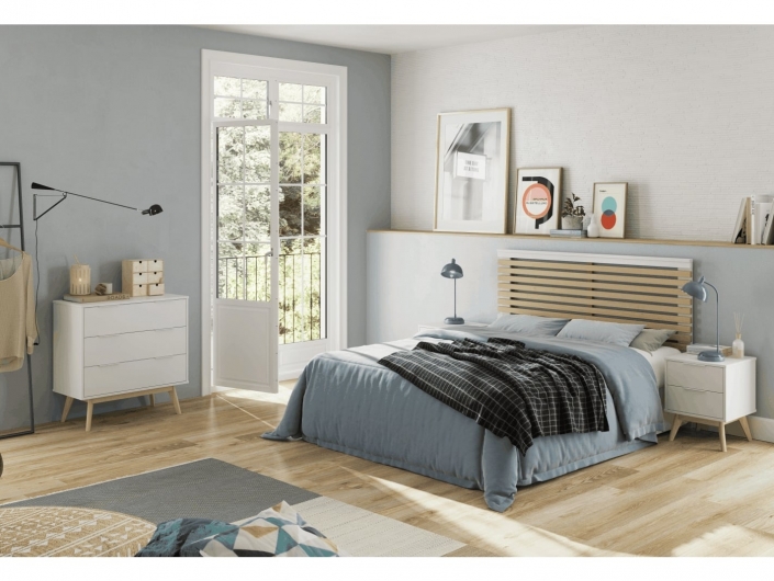 Cabecero cama 135 madera blanco al mejor precio - Página 8