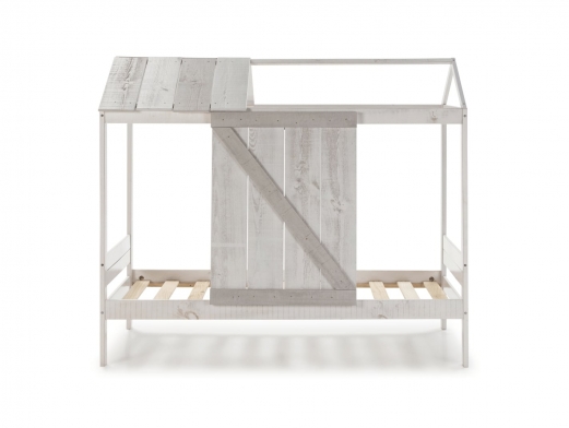 Cama cabaña color blanco-gris claro-gris oscuro  merkamueble 2