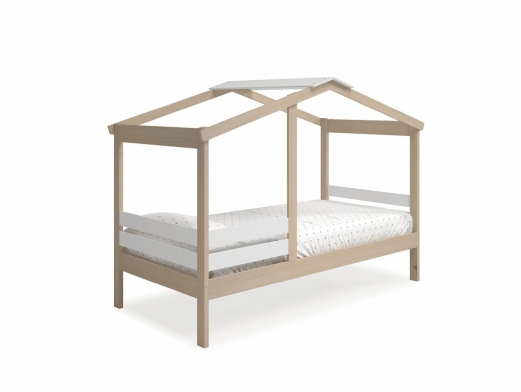 Cama cabaña color cera blanca-blanco  merkamueble 2