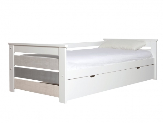 Cama nido 90 x 190 color blanco-grises  merkamueble