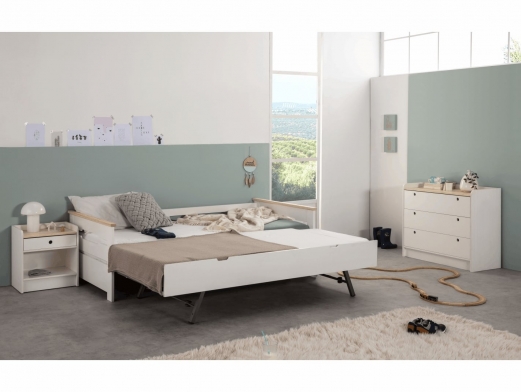 Cama nido color blanco-cera blanca  merkamueble 2