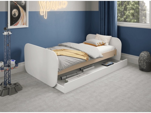 Bicama color blanco y cera blanca  merkamueble 2