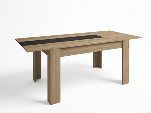 Mesa rectangular extensible160 cm color natural-bocamina  merkamueble