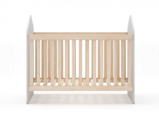 Cuna triangular color blanca-cera blanca  merkamueble 2