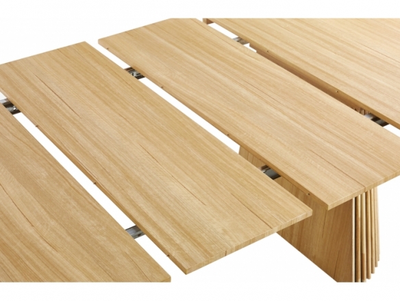 Mesa comedor redonda extensible color oak  merkamueble