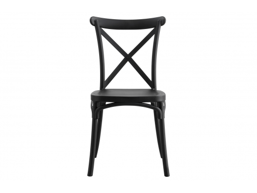 Pack 4 sillas polipropileno color negro  merkamueble 2