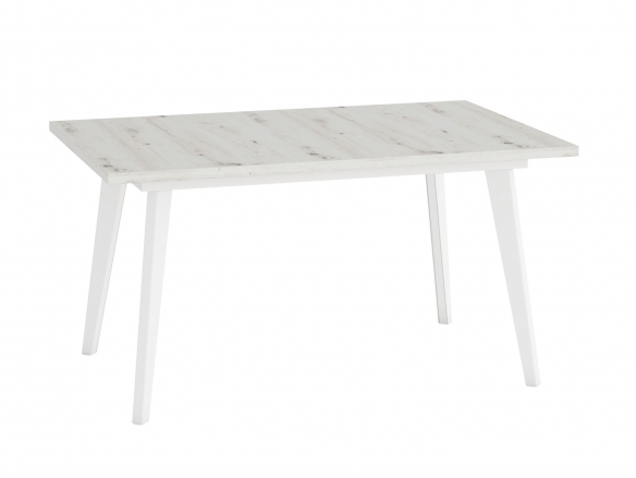 Mesa de comedor rectangular extensible de 120 cm. patas metálicas inclinadas  merkamueble