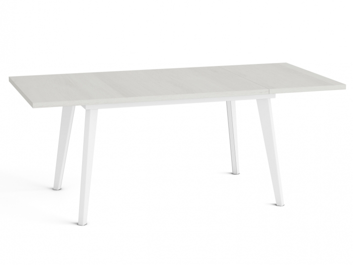 Mesa de comedor rectangular extensible de 120 cm. patas metálicas inclinadas  merkamueble