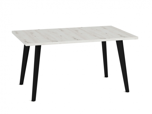 Mesa de comedor rectangular fija de 120 cm. patas metálicas inclinadas  merkamueble 2
