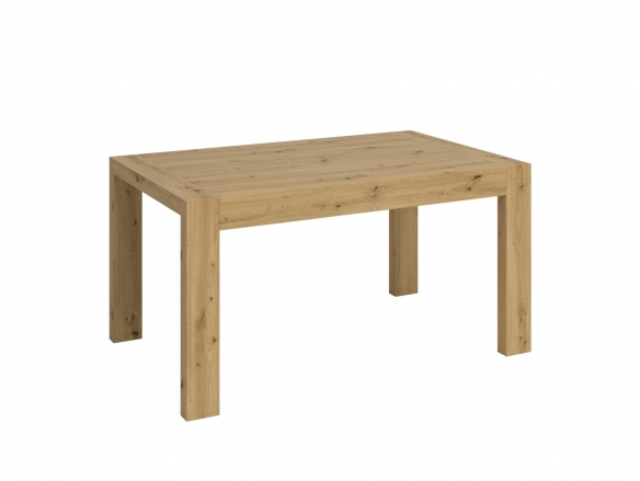 Mesa de comedor rectangular extensible de 144 cm. patas portería  merkamueble