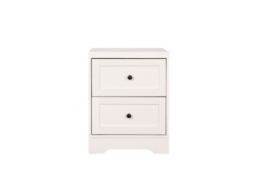 Mesita 2 cajones blanca  merkamueble 2