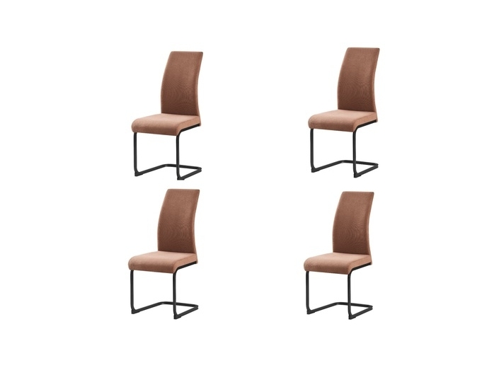 Pack 4 sillas marrón canela  merkamueble