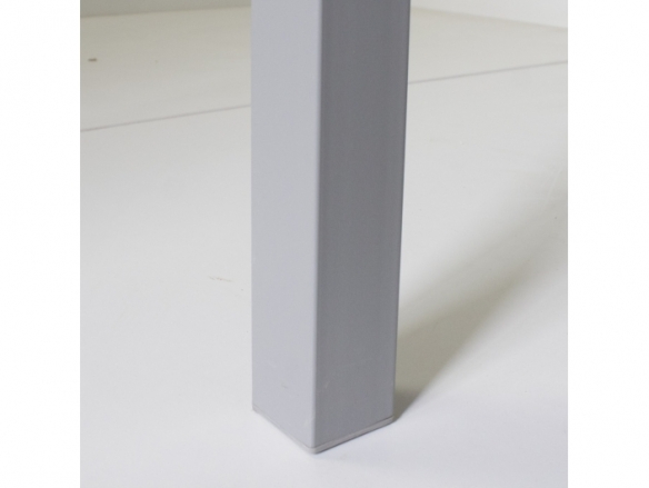 Mesa fija 140 gris tapa negra  merkamueble