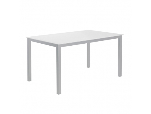 Mesa fija 140 gris tapa blanca  merkamueble 2