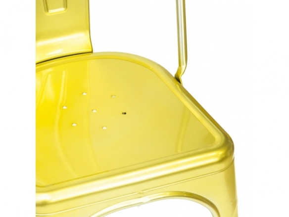 Pack 4 sillas metálicas doradas  merkamueble