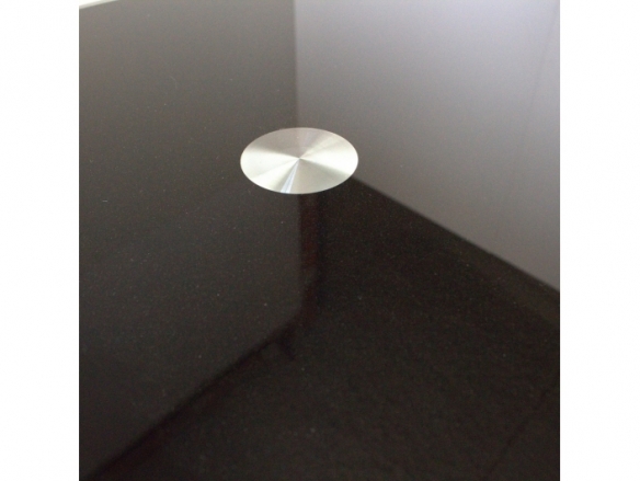 Mesa escritorio cristal templado negro  merkamueble