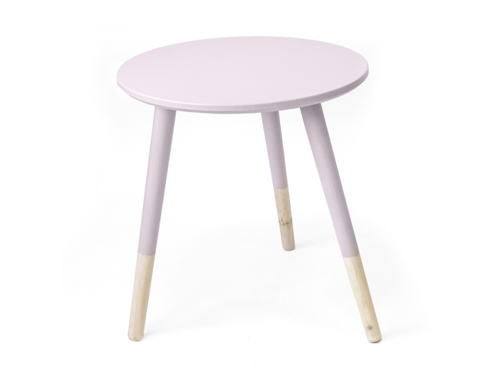 Mesa alta rosa pastel