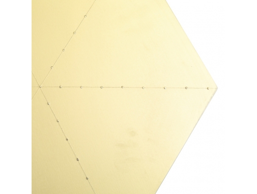 Mesa hexagonal pequeña color oro  merkamueble 2