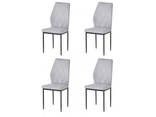 Pack 4 sillas gris ceniza  merkamueble