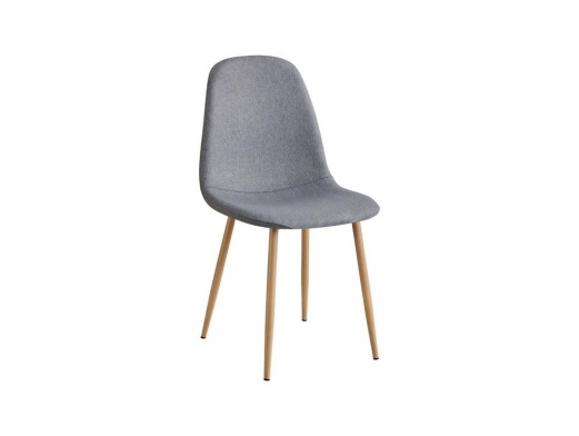 Pack de 4 sillas gris acero aserradas  merkamueble 2
