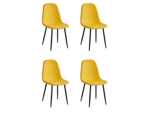 Pack de 4 sillas mostaza  merkamueble