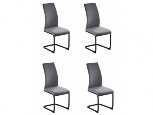Pack 4 sillas gris ceniza  merkamueble